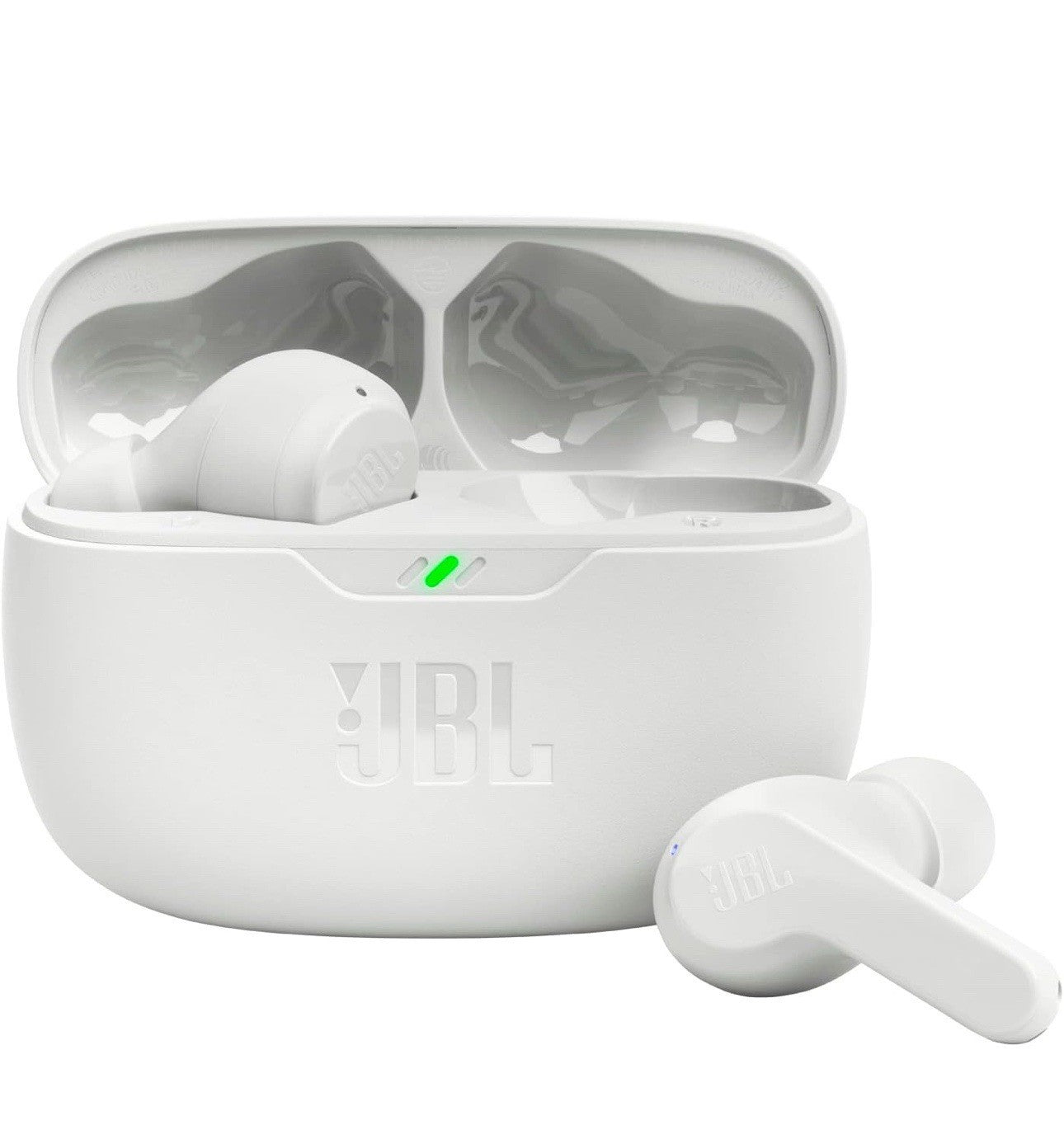 JBL True Wireless Vibe Beam - Deep Bass Sound Earbud - White