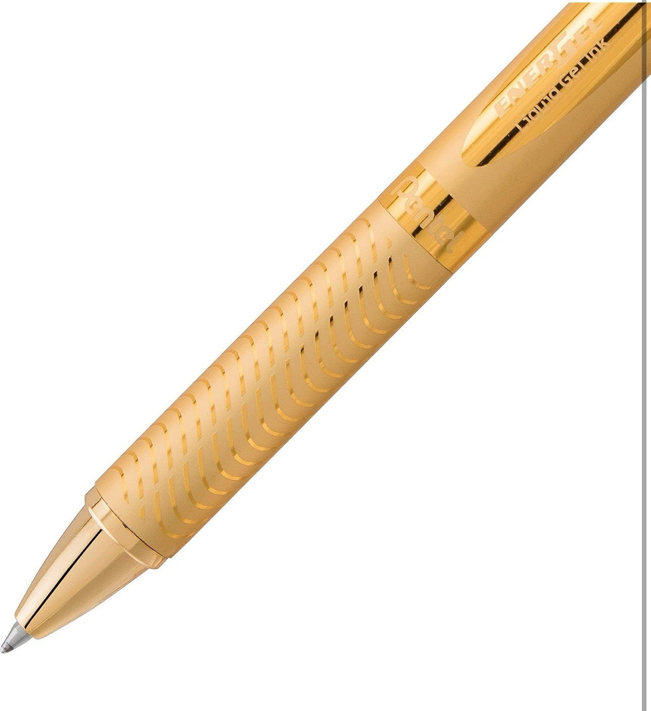 Alloy Retractable Liquid Gold Gel Pentel EnerGel Pen, Black Ink Gift Box - NEW
