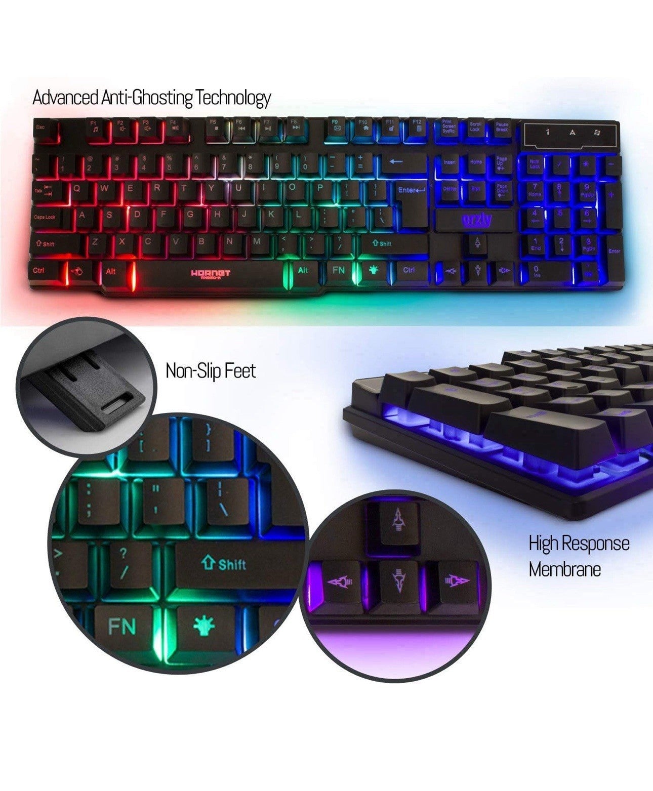Gaming Keyboard Mouse Headset Combo,USB Wired Crack Backlit Keyboard - BUNDLE