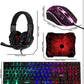 Gaming Keyboard Mouse Headset Combo,USB Wired Crack Backlit Keyboard - BUNDLE