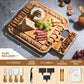 Charcuterie Board Gift Set - Bamboo Cheese Board Serving - House Warming Gifts
