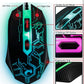 BUNDLE - Gaming Keyboard Mouse Headset Combo,USB Wired Crack Backlit Keyboard