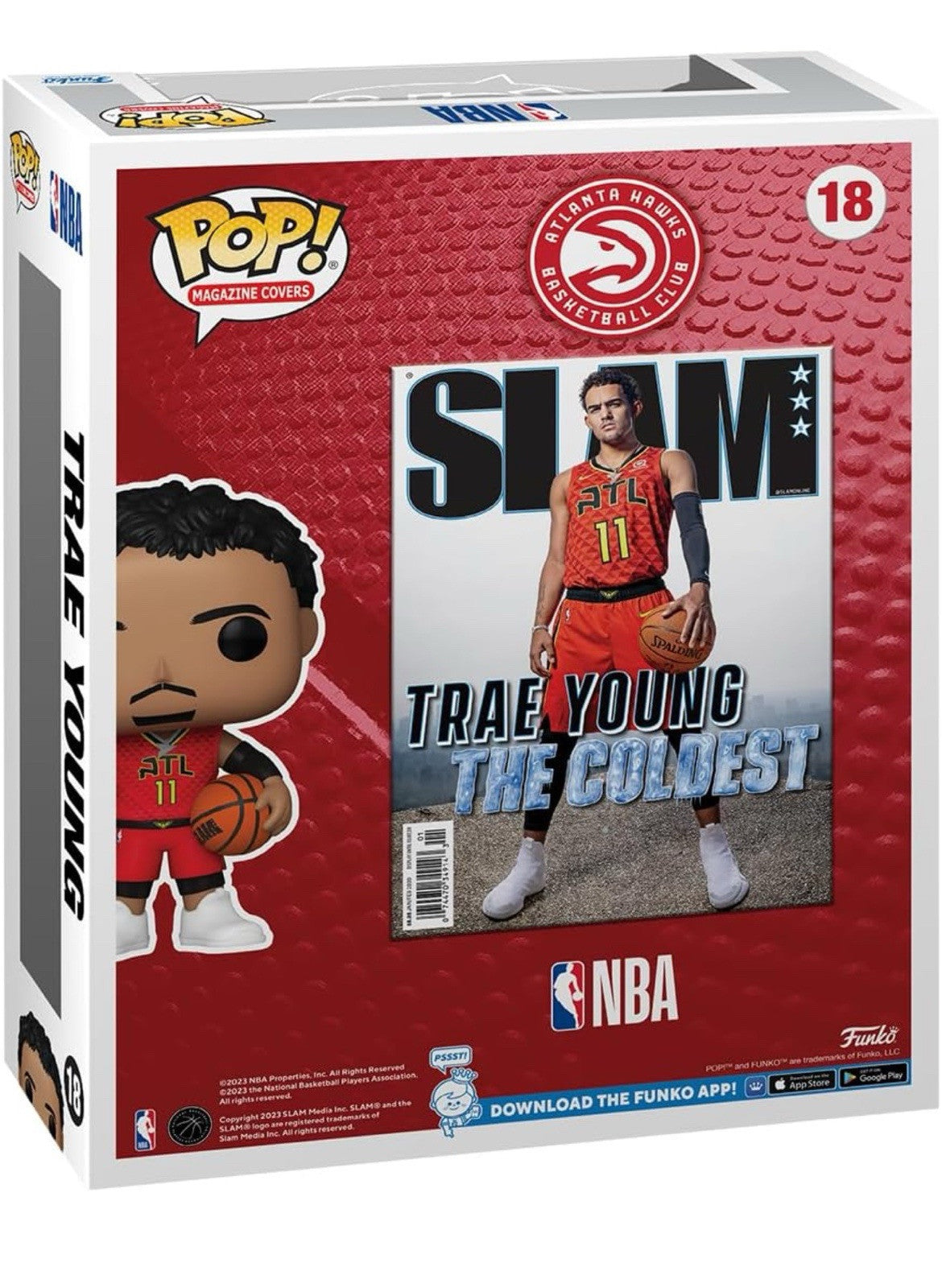 Highly Collectible Officially Licensed Funko NBA: Slam Trae Young Pop! Cover