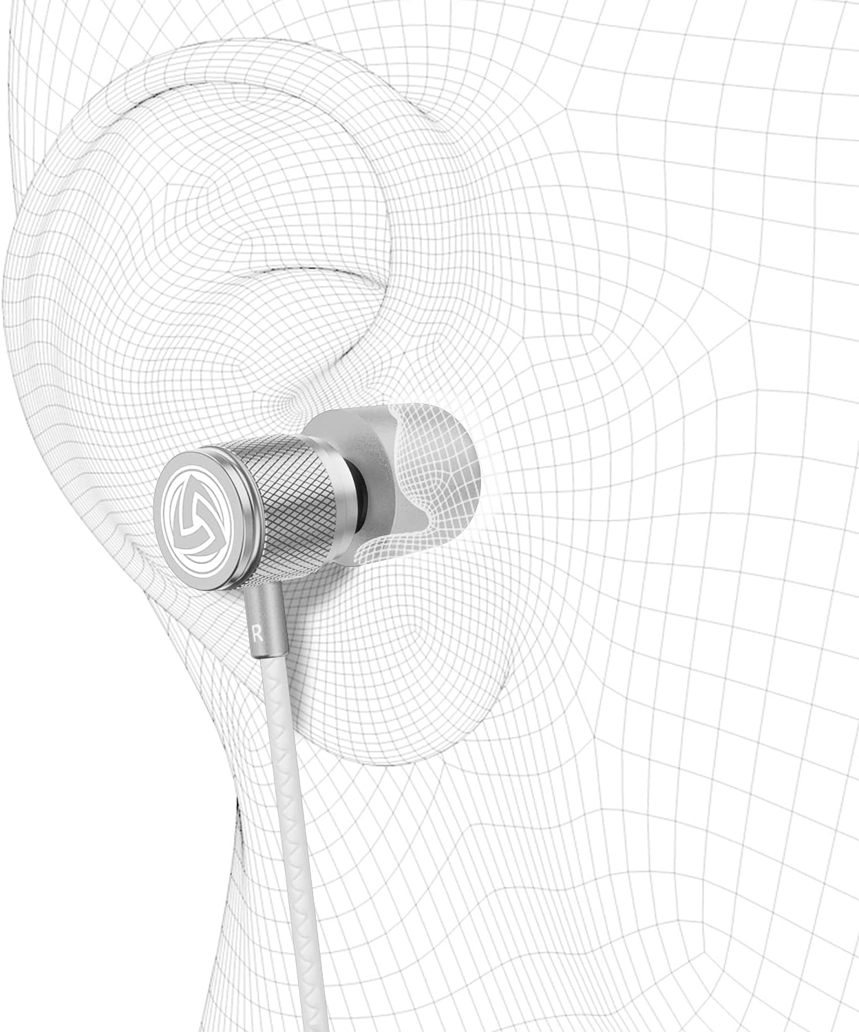 Ultra Wired Earbuds in-Ear Headphones, Earphones with Microphone, Noise Isolating Ear Buds, Memory Foam for iPhone, Samsung, School Students, Kids, Women, Small Ears
