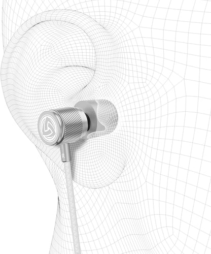 Ultra Wired Earbuds in-Ear Headphones, Earphones with Microphone, Noise Isolating Ear Buds, Memory Foam for iPhone, Samsung, School Students, Kids, Women, Small Ears