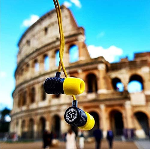 Ultra Wired Earbuds in-Ear Headphones, Earphones with Microphone, Noise Isolating Ear Buds, Memory Foam for iPhone, Samsung, School Students, Kids, Women, Small Ears
