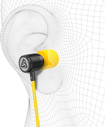 Ultra Wired Earbuds in-Ear Headphones, Earphones with Microphone, Noise Isolating Ear Buds, Memory Foam for iPhone, Samsung, School Students, Kids, Women, Small Ears